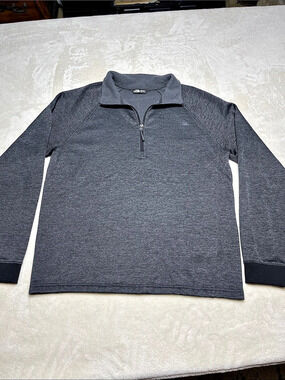 The North Face Glacier 1/4-Zip Fleece Pullover Gray Size Large Men’s